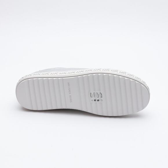 Michael Kors Women Grove Lace-Up Sneakers Silver Size 9.5 - Picture 4 of 6